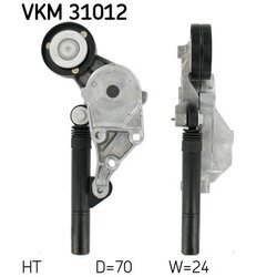Napínacia kladka rebrovaného klinového remeňa SKF VKM 31012