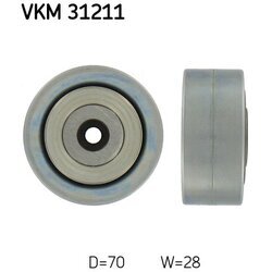 Vratná/vodiaca kladka rebrovaného klinového remeňa SKF VKM 31211