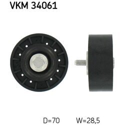 Vratná/vodiaca kladka rebrovaného klinového remeňa SKF VKM 34061