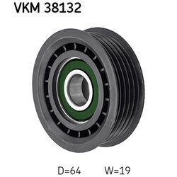 Vratná/vodiaca kladka rebrovaného klinového remeňa SKF VKM 38132 - obr. 1
