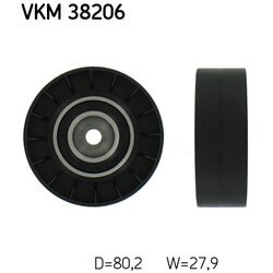 Vratná/vodiaca kladka rebrovaného klinového remeňa SKF VKM 38206