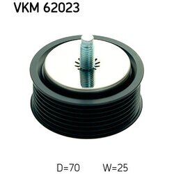 Vratná/vodiaca kladka rebrovaného klinového remeňa SKF VKM 62023 - obr. 1