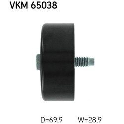 Vratná/vodiaca kladka rebrovaného klinového remeňa SKF VKM 65038 - obr. 2