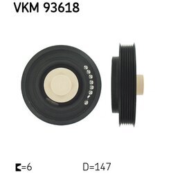 Remenica kľukového hriadeľa SKF VKM 93618