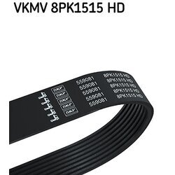 Ozubený klinový remeň SKF VKMV 8PK1515 HD