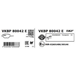 Sada brzdových platničiek kotúčovej brzdy SKF VKBP 80042 E - obr. 3