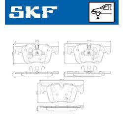 Sada brzdových platničiek kotúčovej brzdy SKF VKBP 80194 - obr. 6