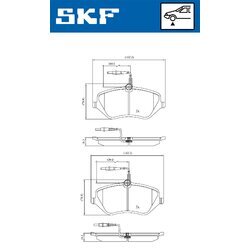 Sada brzdových platničiek kotúčovej brzdy SKF VKBP 80519 E - obr. 2