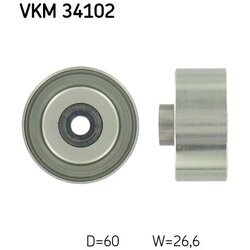 Vratná/vodiaca kladka rebrovaného klinového remeňa SKF VKM 34102