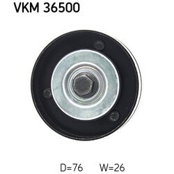 Vratná/vodiaca kladka rebrovaného klinového remeňa SKF VKM 36500 - obr. 1