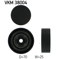 Vratná/vodiaca kladka rebrovaného klinového remeňa SKF VKM 38004