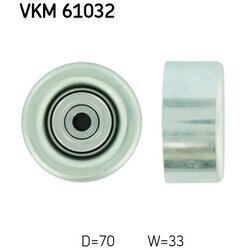 Vratná/vodiaca kladka rebrovaného klinového remeňa SKF VKM 61032