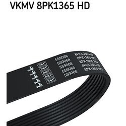 Ozubený klinový remeň SKF VKMV 8PK1365 HD