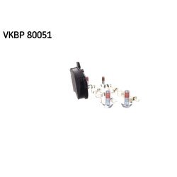 Sada brzdových platničiek kotúčovej brzdy SKF VKBP 80051 - obr. 3