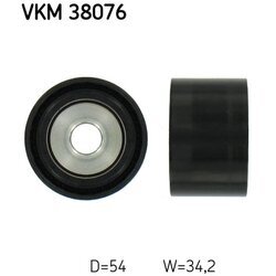 Vratná/vodiaca kladka rebrovaného klinového remeňa SKF VKM 38076