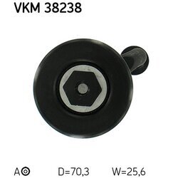 Napínacia kladka rebrovaného klinového remeňa SKF VKM 38238 - obr. 2