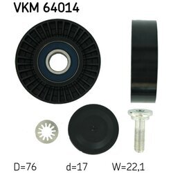Vratná/vodiaca kladka rebrovaného klinového remeňa SKF VKM 64014