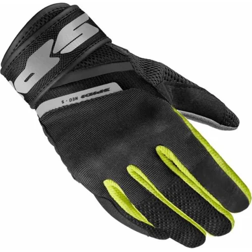 Rukavice NEO-S SPIDI B123-486-M (čierna/biela/žltá fluo, veľkosť M)
