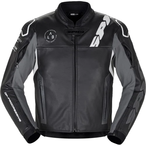 Bunda dp-progressive leather SPIDI P229-011-54 (čierna/biela, veľkosť 54)
