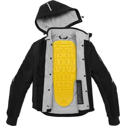 Bunda hoodie armor H2OUT D267-011-S (čierna, veľkosť S) /SPIDI/ - obr. 1
