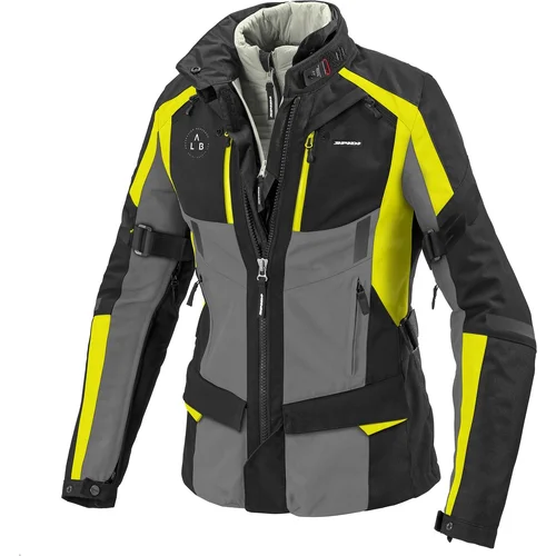 Bunda 4SEASON EVO dámska SPIDI D268-486-2XL (čierna/sivá/fluorescenčná žltá, veľkosť 2XL)