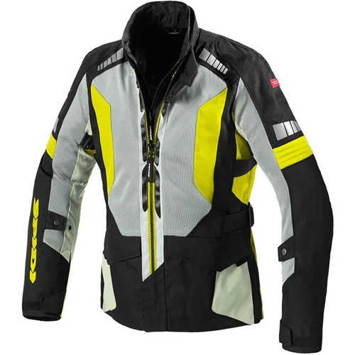 Bunda TERRANET windout SPIDI T274-486-L (čierna/sivá/žltá fluo, veľkosť L)