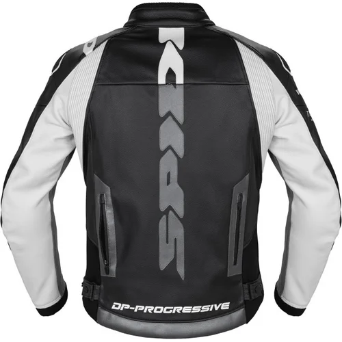 Bunda dp-progressive leather P229-011-54 (čierna/biela, veľkosť 54) /SPIDI/ - obr. 1