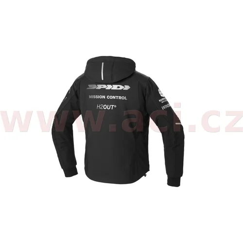 Bunda hoodie armor H2OUT D267-011-S (čierna, veľkosť S) /SPIDI/ - obr. 4