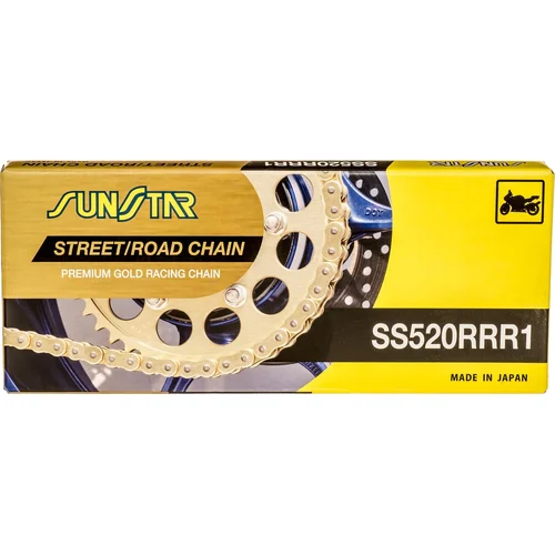 Reťaz 520RRR1 SUNSTAR SS520RRR1-110G (x-krúžok, farba zlatá, 110 článkov)