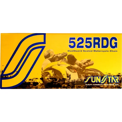 Reťaz 525RDG SUNSTAR SS525RDG-100N (x-krúžok, farba čierna, 100 článkov)
