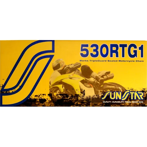 Reťaz 530RTG1 SUNSTAR SS530RTG1-108G (x-kruh, farba zlatá, 108 článkov)
