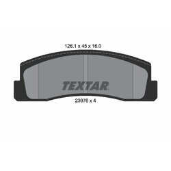 Sada brzdových platničiek kotúčovej brzdy TEXTAR 2397601
