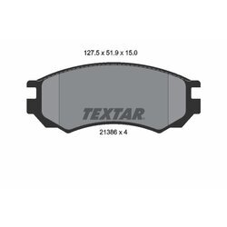 Sada brzdových platničiek kotúčovej brzdy TEXTAR 2138603
