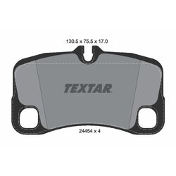 Sada brzdových platničiek kotúčovej brzdy TEXTAR 2445403