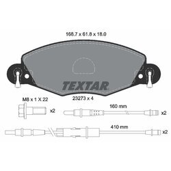 Sada brzdových platničiek kotúčovej brzdy TEXTAR 2327301