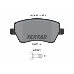 Sada brzdových platničiek kotúčovej brzdy TEXTAR 2397301