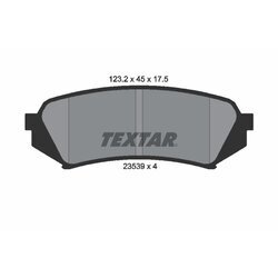 Sada brzdových platničiek kotúčovej brzdy TEXTAR 2353902