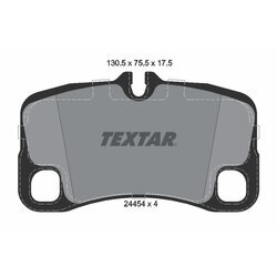 Sada brzdových platničiek kotúčovej brzdy TEXTAR 2445401