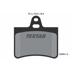 Sada brzdových platničiek kotúčovej brzdy TEXTAR 2330501