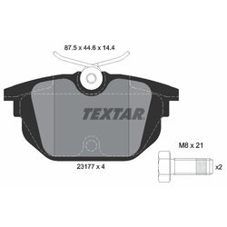 Sada brzdových platničiek kotúčovej brzdy TEXTAR 2317703
