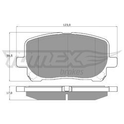 Sada brzdových platničiek kotúčovej brzdy TOMEX Brakes TX 13-67