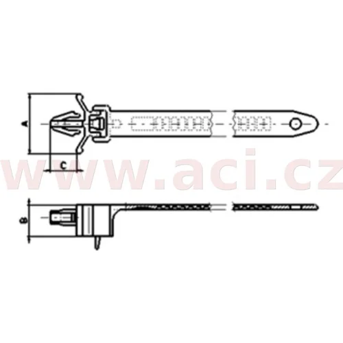 Príchytka na káble RVT-CS01 (sada 10 ks) /TOURMAX/ - obr. 1