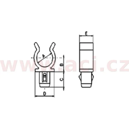 Plastová príchytka RVT-RH01 (sada 10 ks) /TOURMAX/ - obr. 3