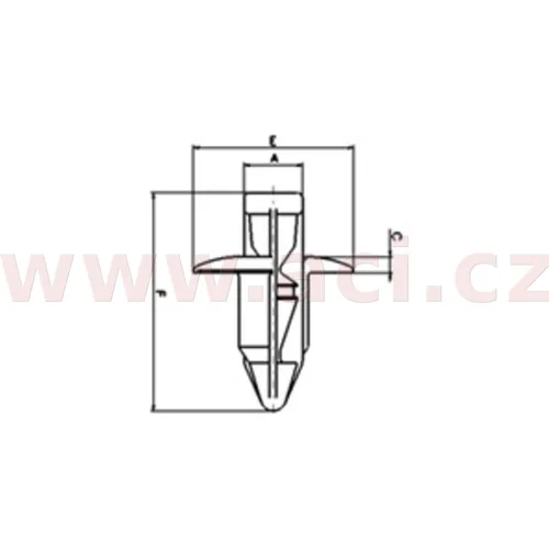 Plastová príchytka RVT-PR01 (sada 10 ks) /TOURMAX/ - obr. 2