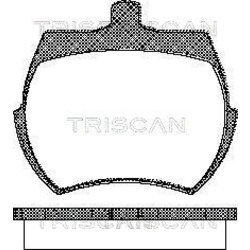 Sada brzdových platničiek kotúčovej brzdy TRISCAN 8110 17019