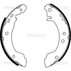 Sada brzdových čeľustí TRISCAN 8100 14531