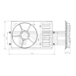 Držiak ventilátora chladiča TYC 837-0035-1