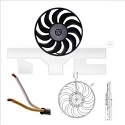 Ventilátor chladenia motora TYC 802-0051