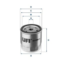 Olejový filter UFI 23.105.00