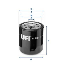 Olejový filter UFI 23.253.00